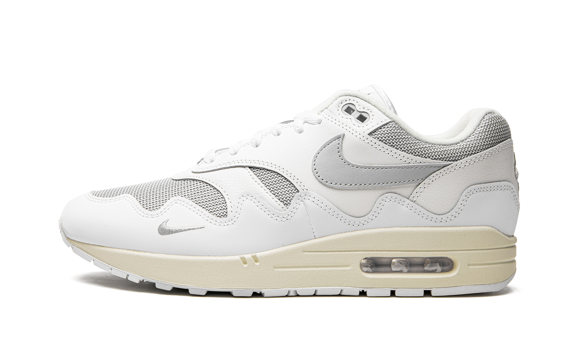 Nike Air Max 1 Patta Waves White Silver