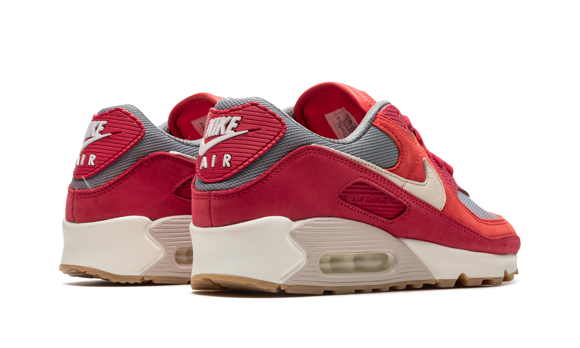 Nike Air Max 90 Premium Gym Red Smoke Grey Gum 3