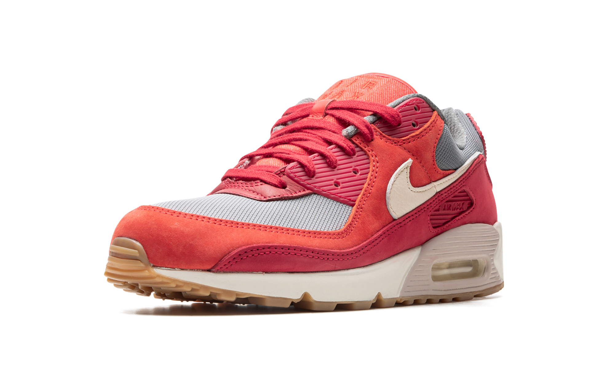 Nike Air Max 90 Premium Gym Red Smoke Grey Gum 4