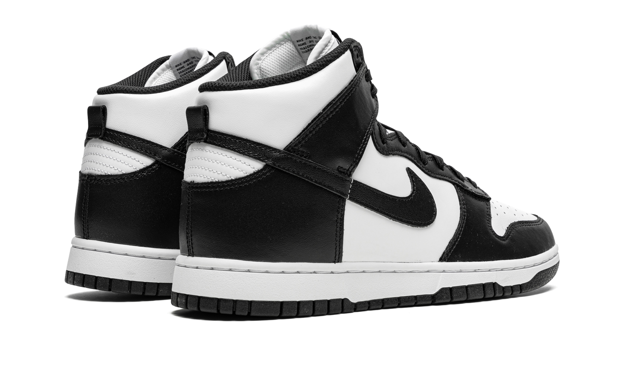 Nike Dunk High Black White (2021) 3