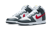 Nike Dunk High Embossed Basketball Gray Red 2