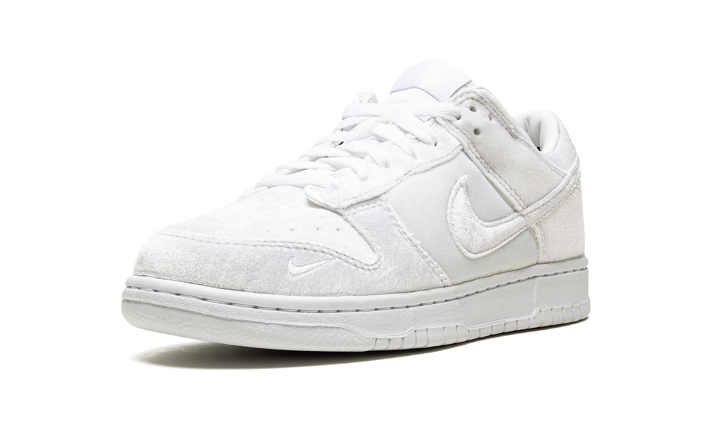 Nike Dunk Low Dover Street Market Triple White Velvet 5