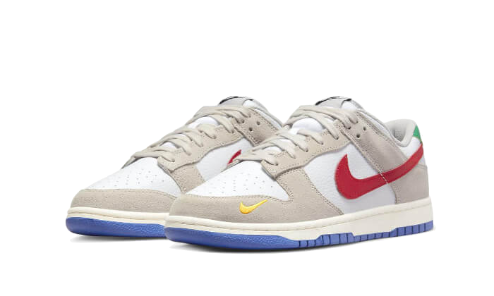 Nike Dunk Low Light Iron Ore Red Blue 2