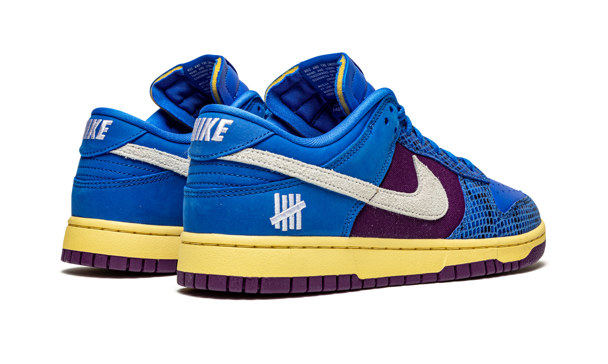 Nike Dunk Low Undefeated 5 On It Dunk vs. AF1