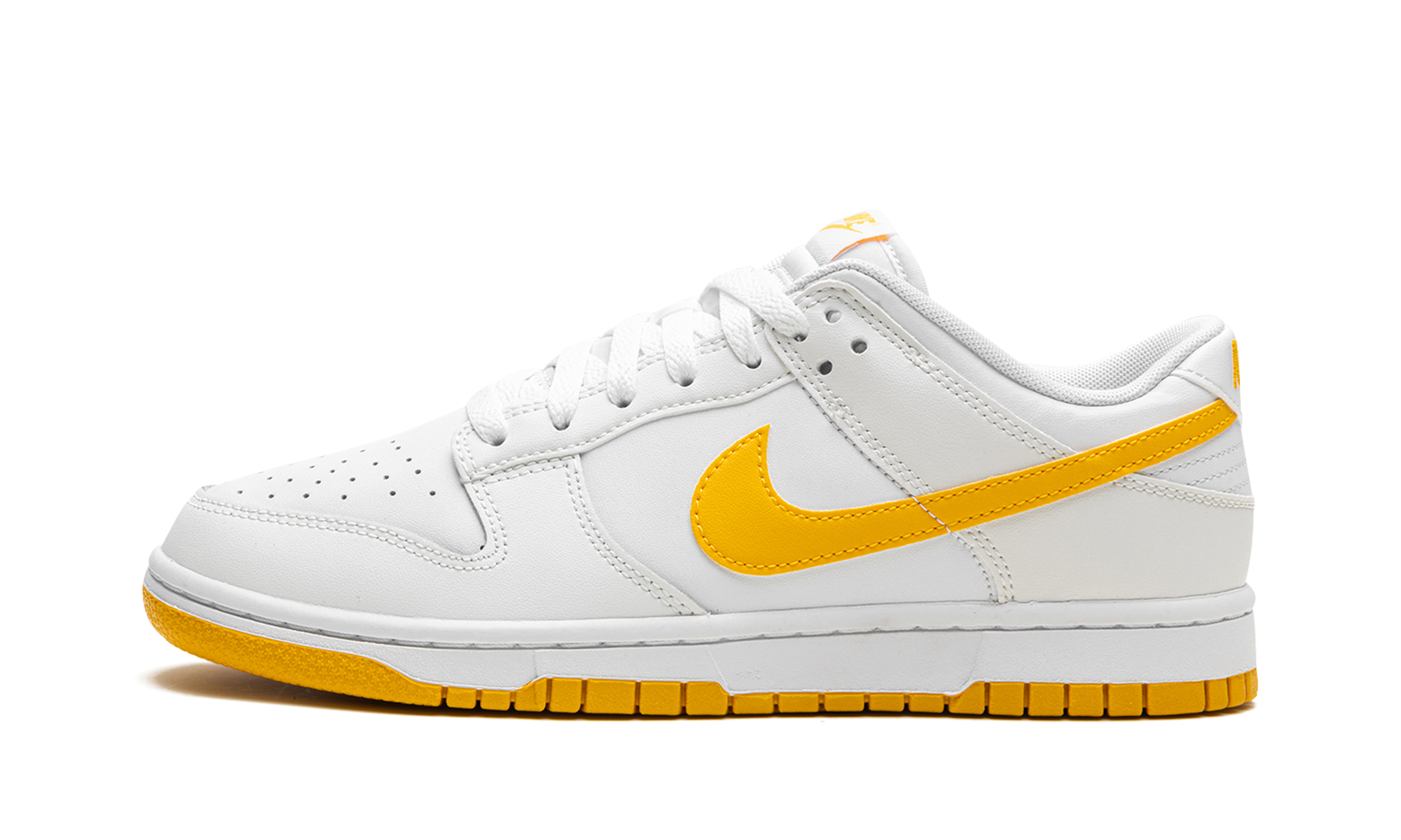 Nike Dunk Low White University Gold 1