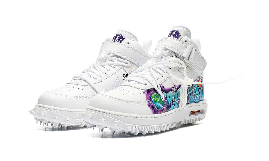 Off-White x Nike Air Force 1 Mid Graffiti White 3