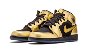 Air Jordan 1 Mid Metallic Gold Coin Black (GS)