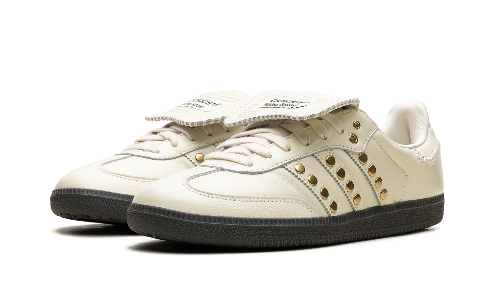 Wales Bonner x Adidas Samba Cream White - Studded 3