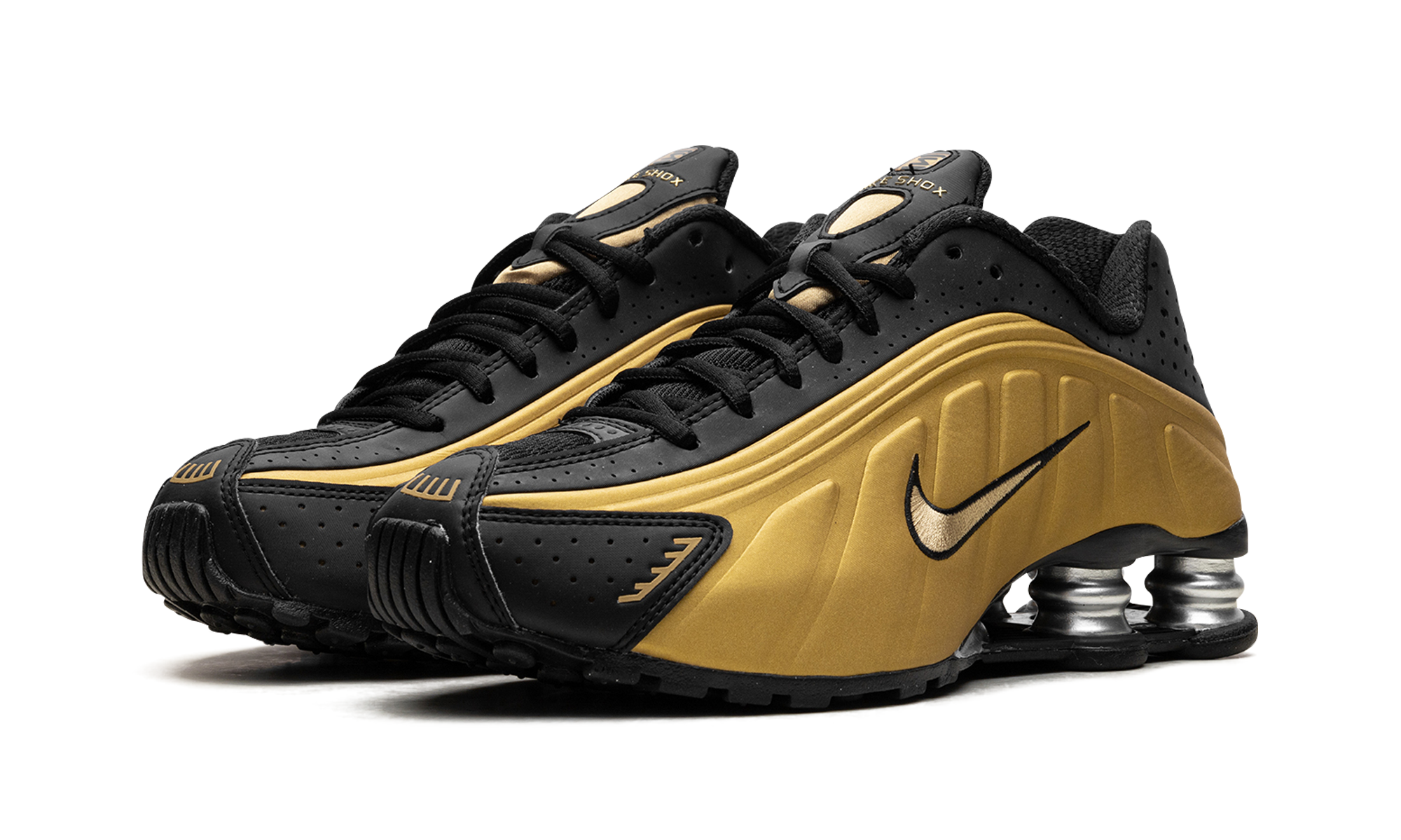 Nike Shox R4 Black Metallic Gold (W)