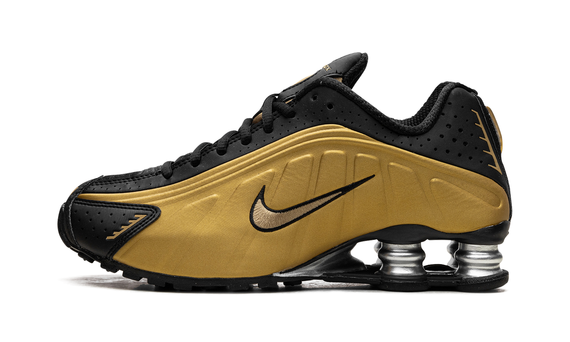 Nike Shox R4 Black Metallic Gold (W)