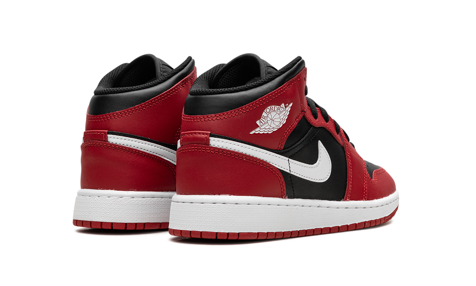Air Jordan 1 Mid Gym Red Black White (GS)