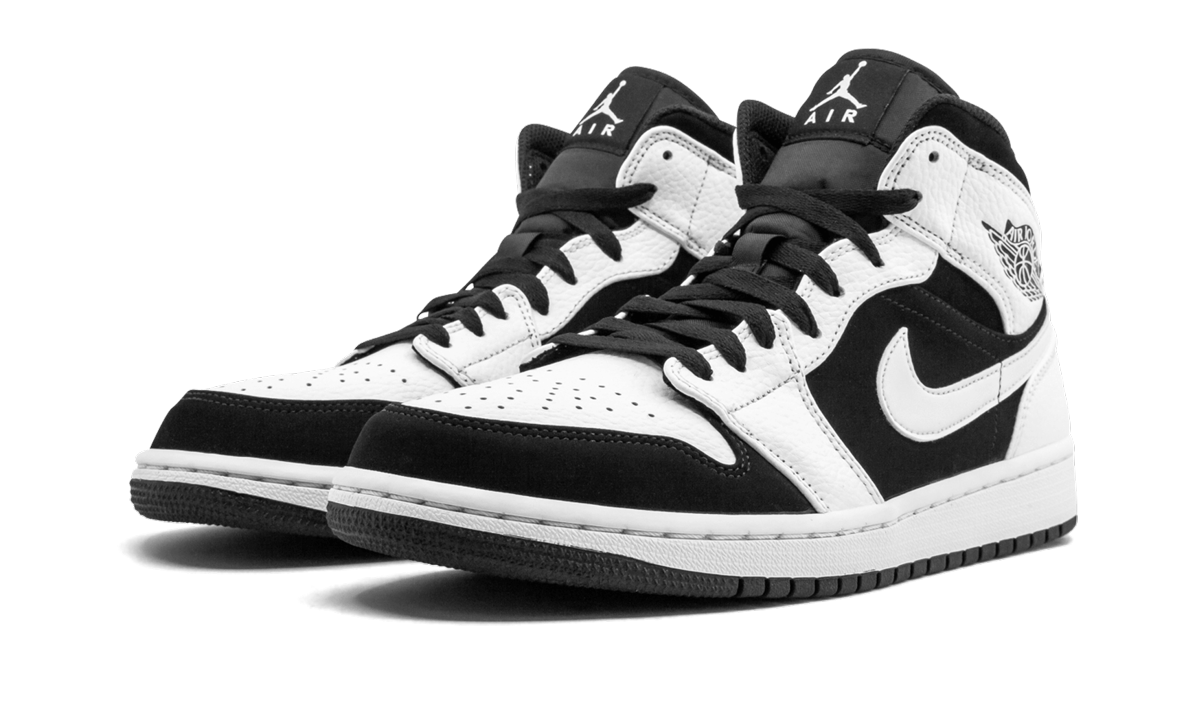 Air Jordan 1 Mid White Black