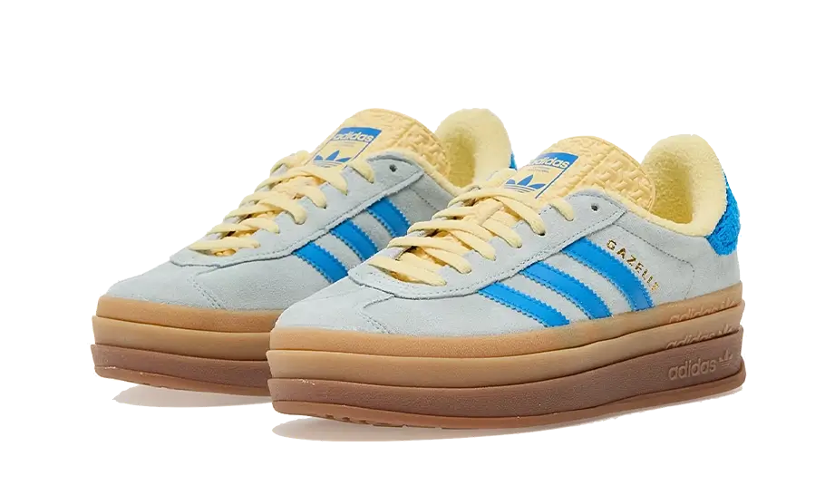 Adidas Gazelle Bold Almost Blue Yellow 2