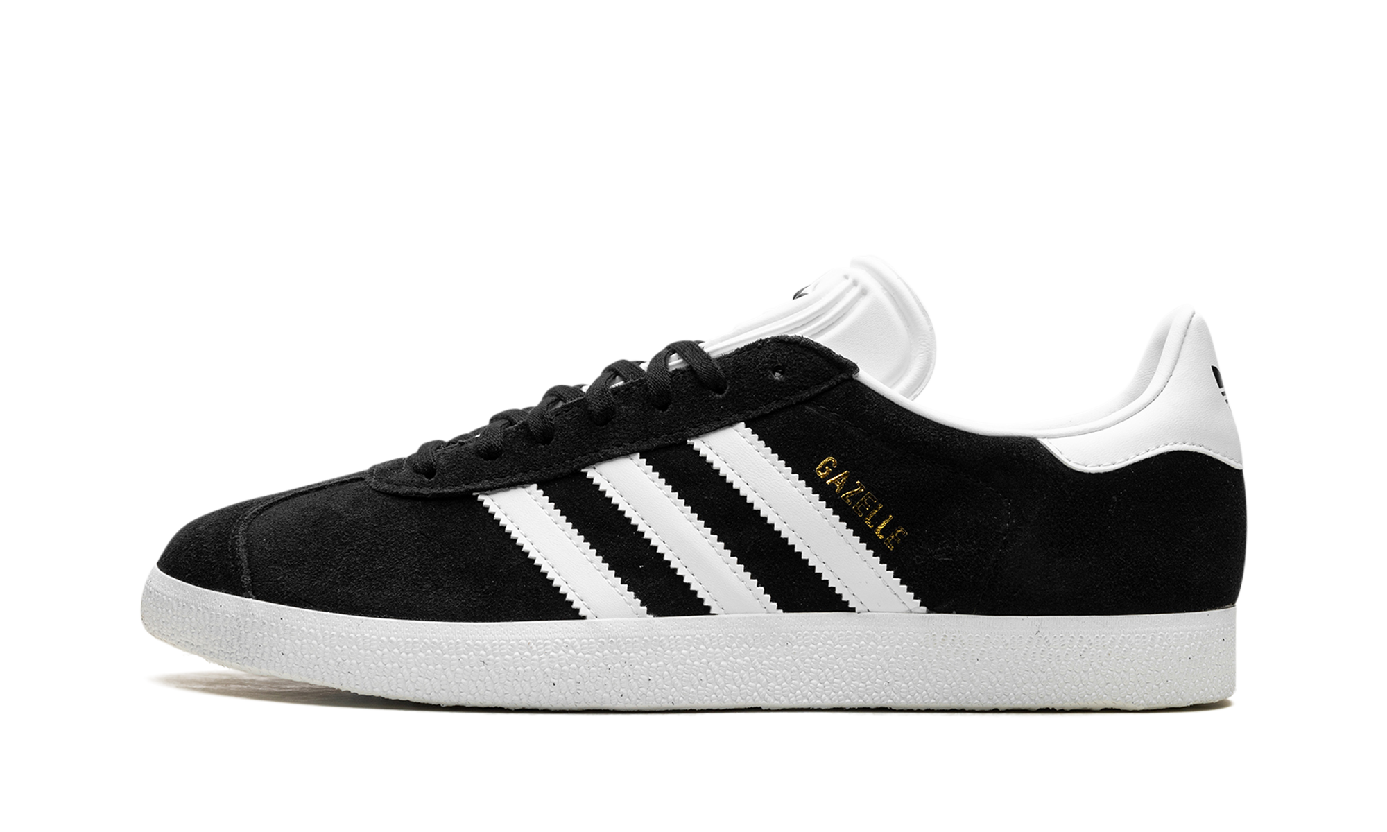 Adidas Gazelle Core Black Cloud White Gold 1