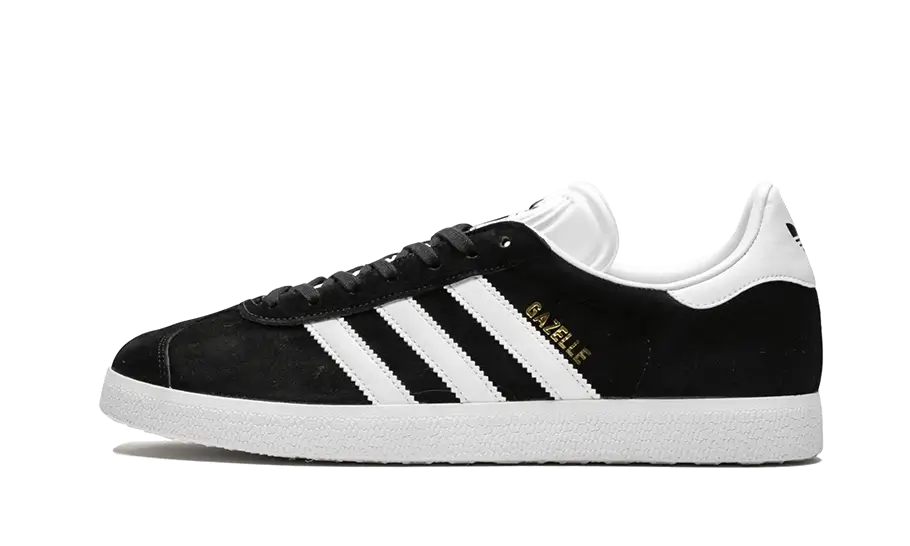 Adidas Gazelle Core Black Cloud White Gold 1