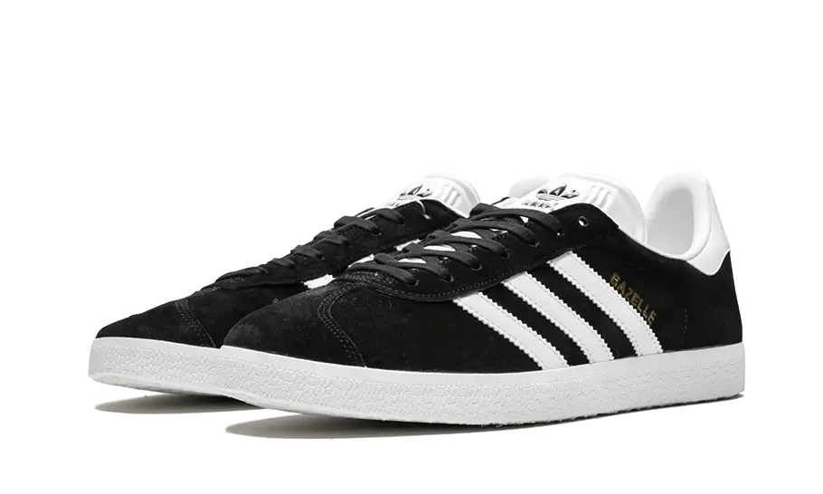 Adidas Gazelle Core Black Cloud White Gold 2