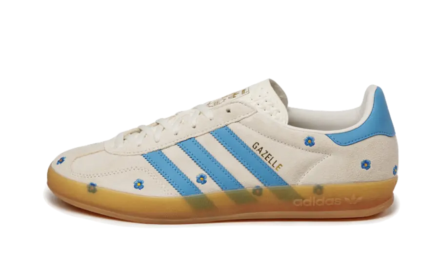 Adidas Gazelle Indoor Light Blue Floral 1