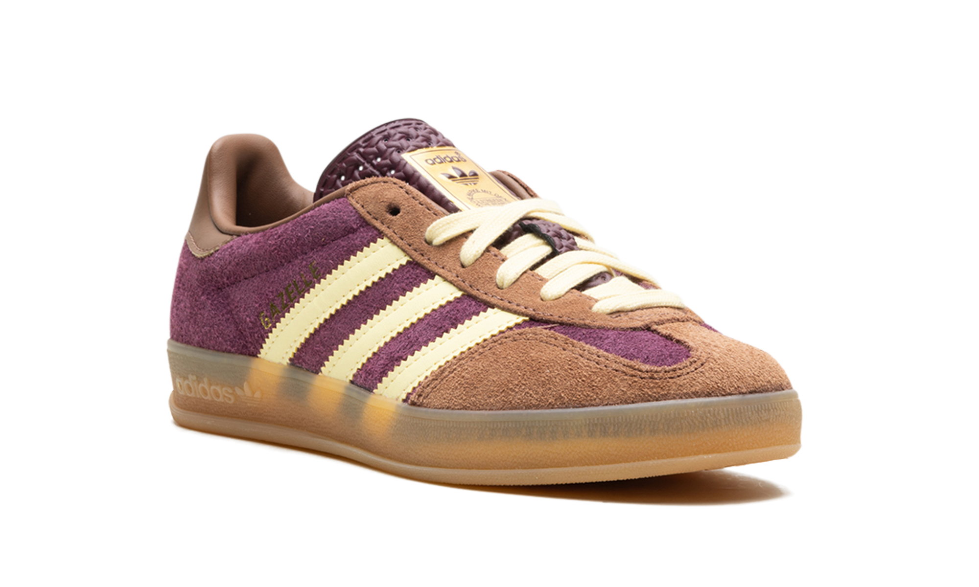 Adidas Gazelle Indoor Maroon Almost Yellow 2
