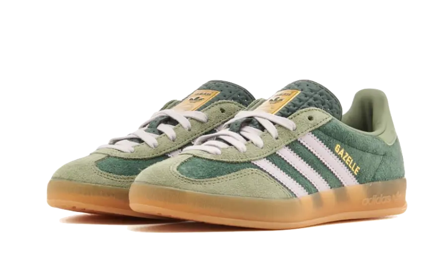 Adidas Gazelle Indoor mineral Green Silver 2