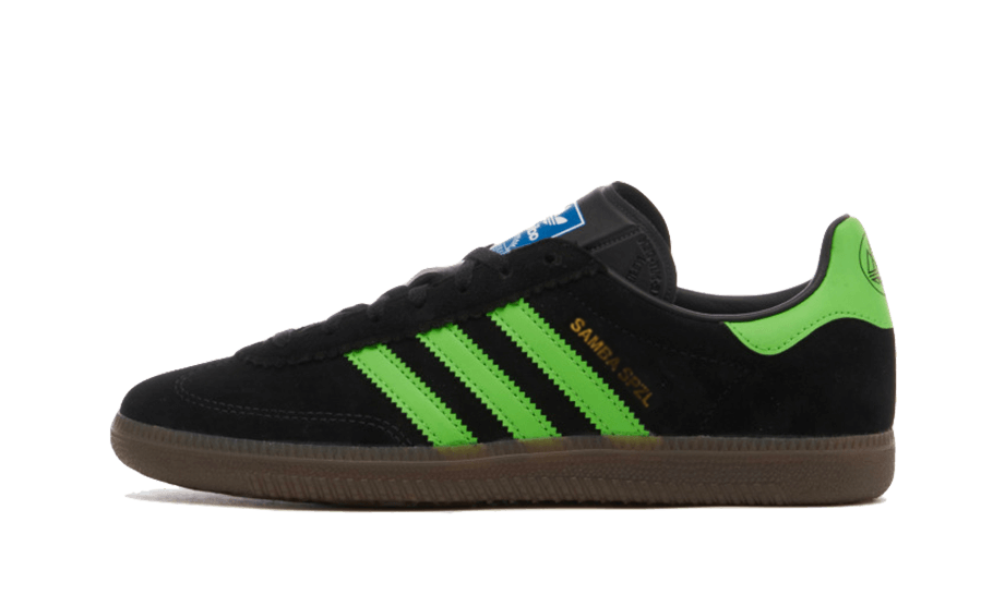 Adidas Samba Deco Spzl Core Black Lucid Lime 1