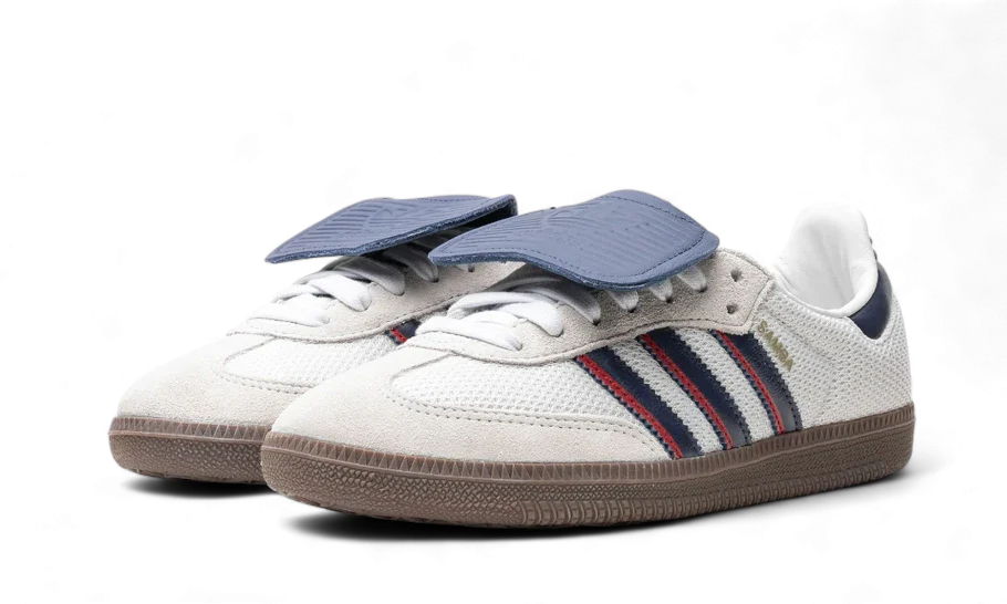 Adidas Samba LT Crystal White Dark Blue Gum 2