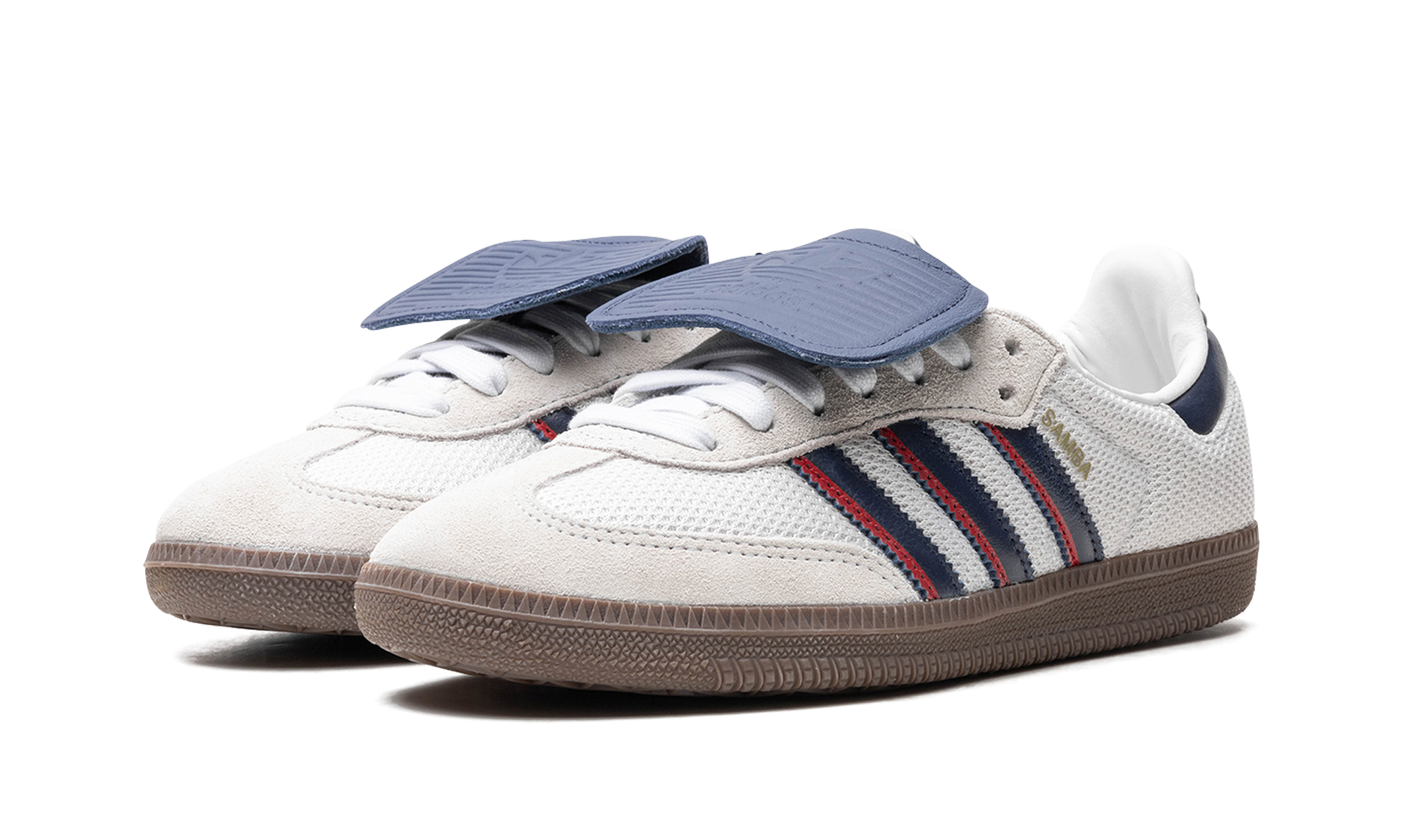 Adidas Samba LT Crystal White Dark Blue Gum 7