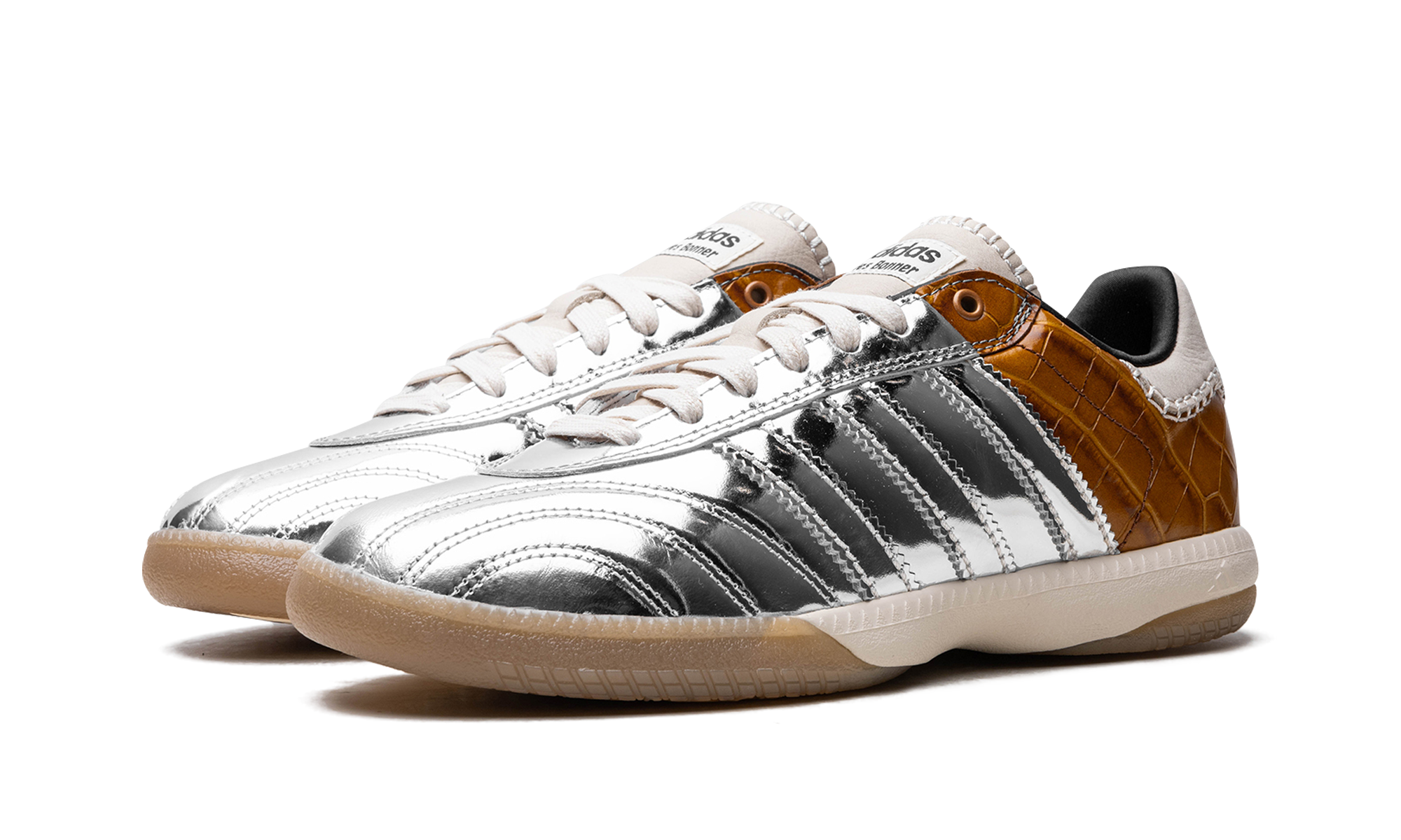 Adidas Samba Millennium Wales Bonner Silver Metallic Yellow Croc 3