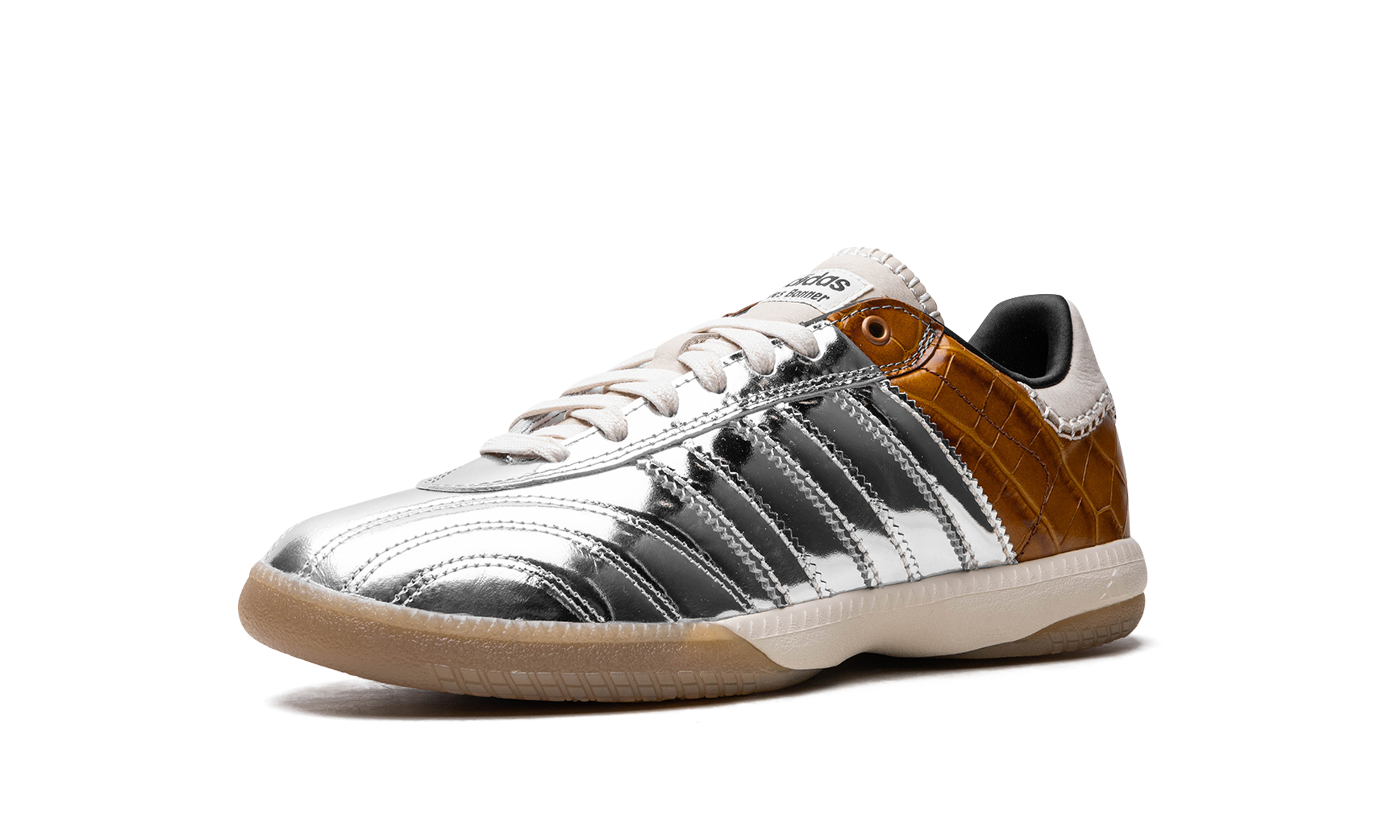Adidas Samba Millennium Wales Bonner Silver Metallic Yellow Croc 5