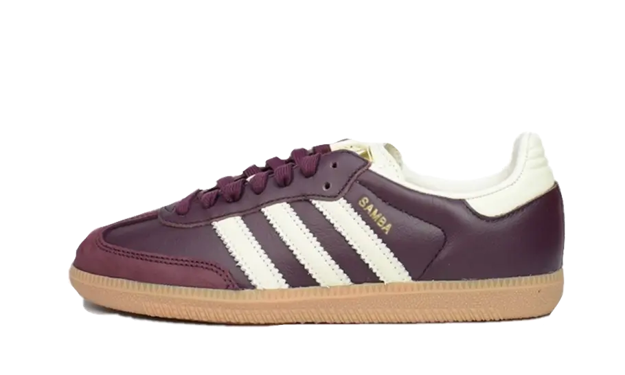 Adidas Samba OG Maroon Crewht Gold 1