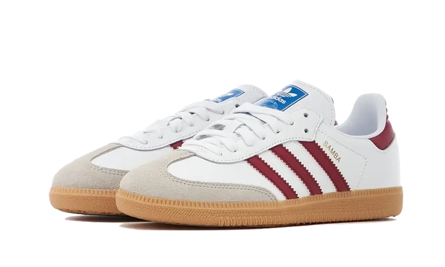 Adidas Samba OG White Burgundy Gum 2
