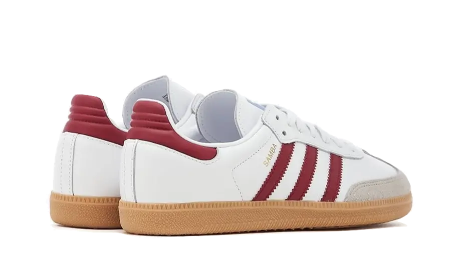 Adidas Samba OG White Burgundy Gum 3