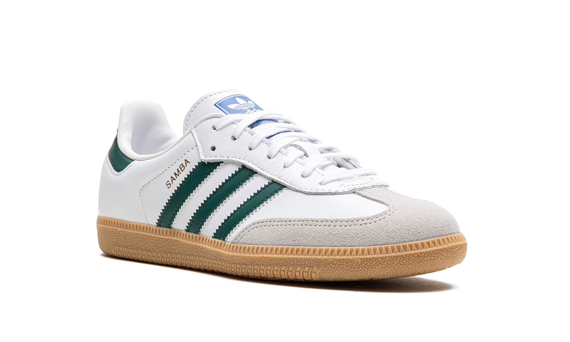 Adidas Samba OG White Collegiate Green Gum (Kids) 2