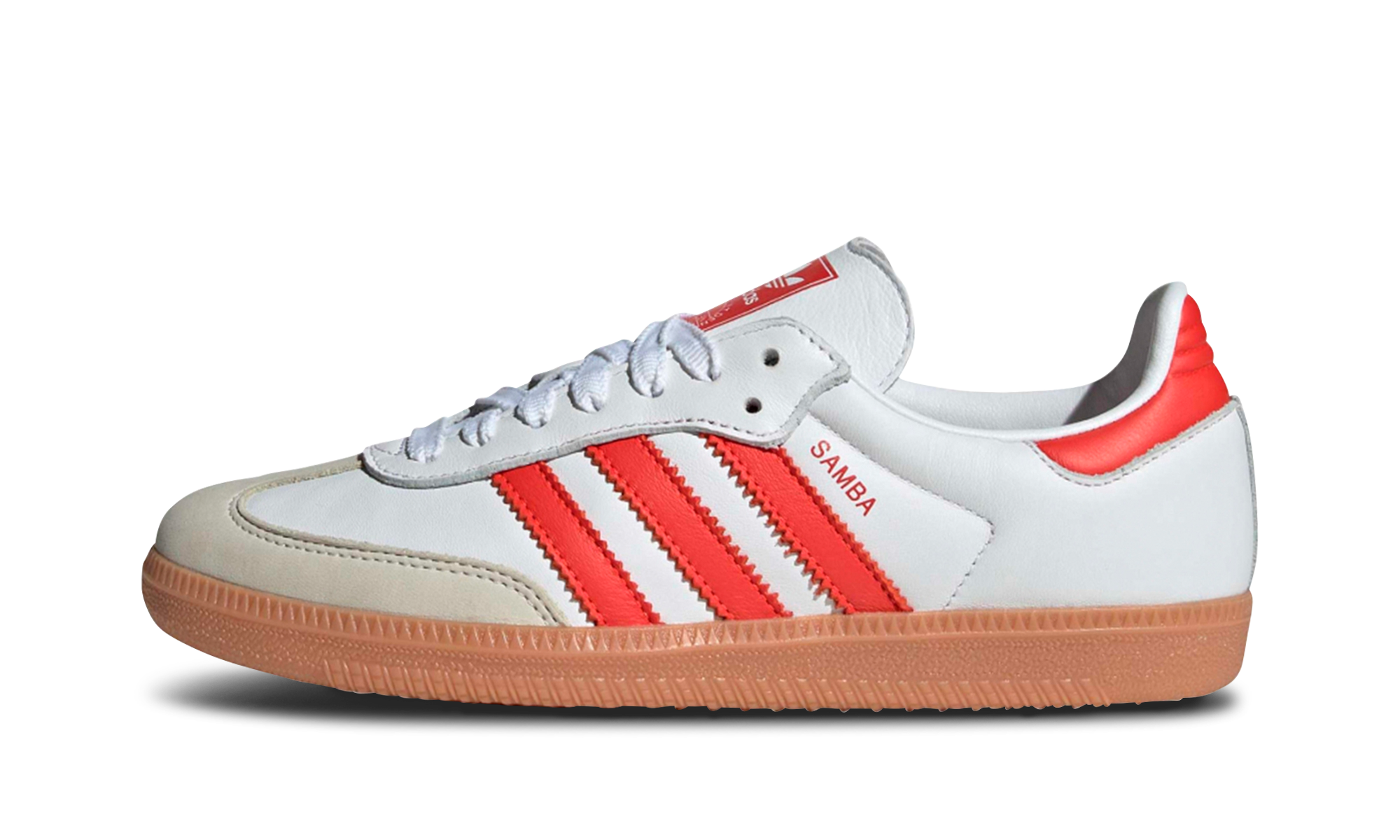 Adidas Samba OG White Solar Red Gum 1
