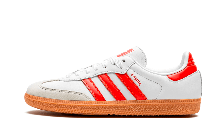 Adidas Samba OG White Solar Red Gum 1