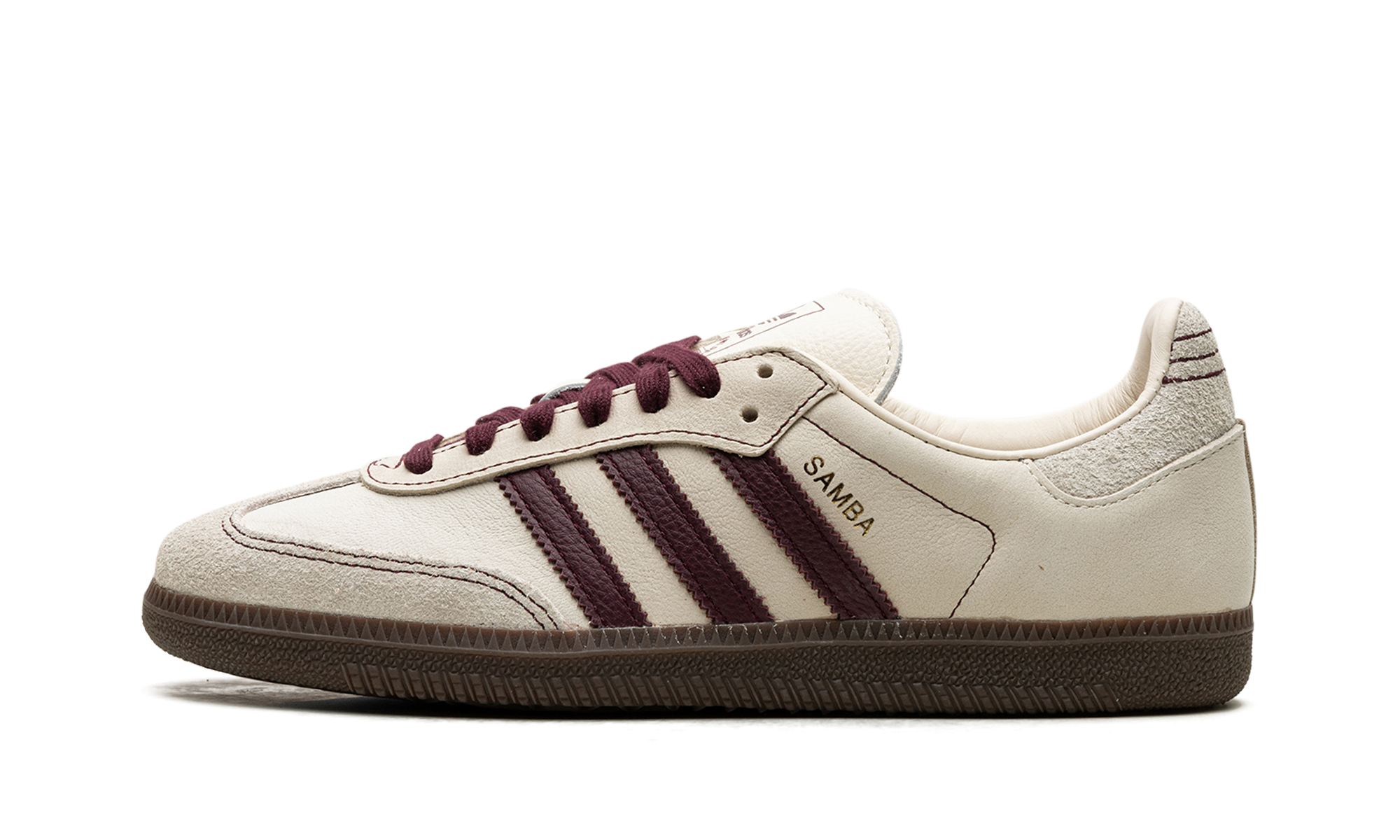 Adidas Samba OG Wonder White Maroon (W) 1