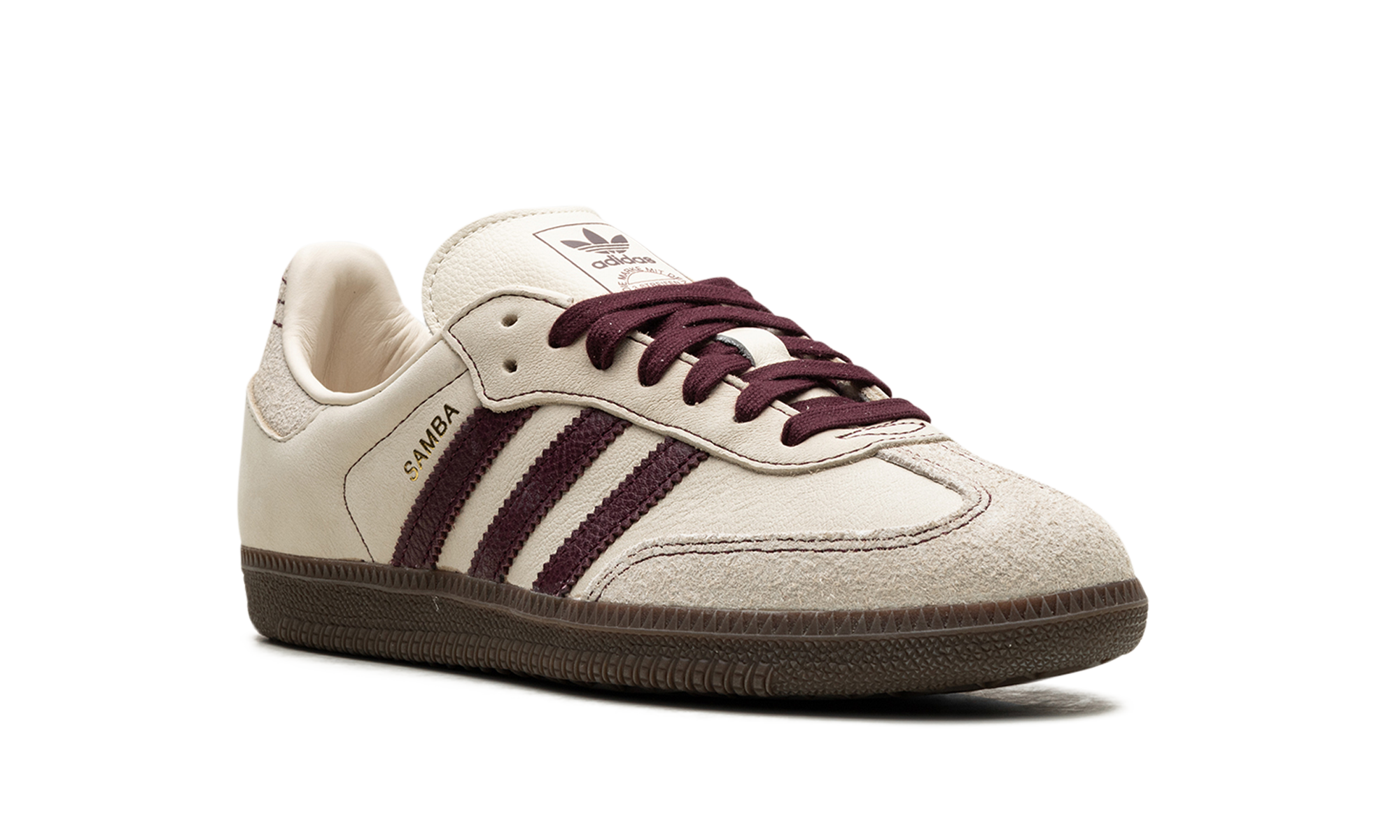 Adidas Samba OG Wonder White Maroon (W) 2