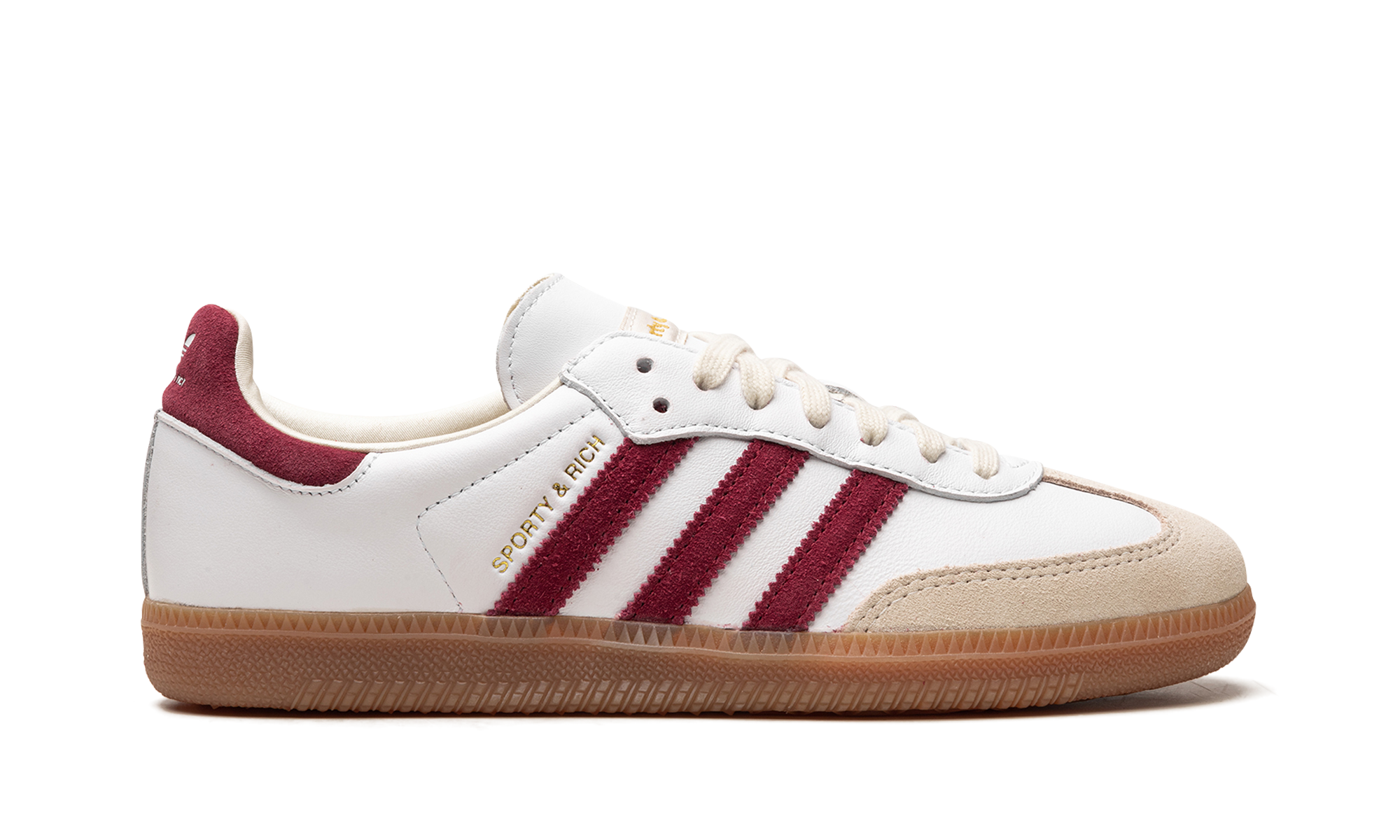 Adidas Samba x Sporty & Rich White Burgundy 7