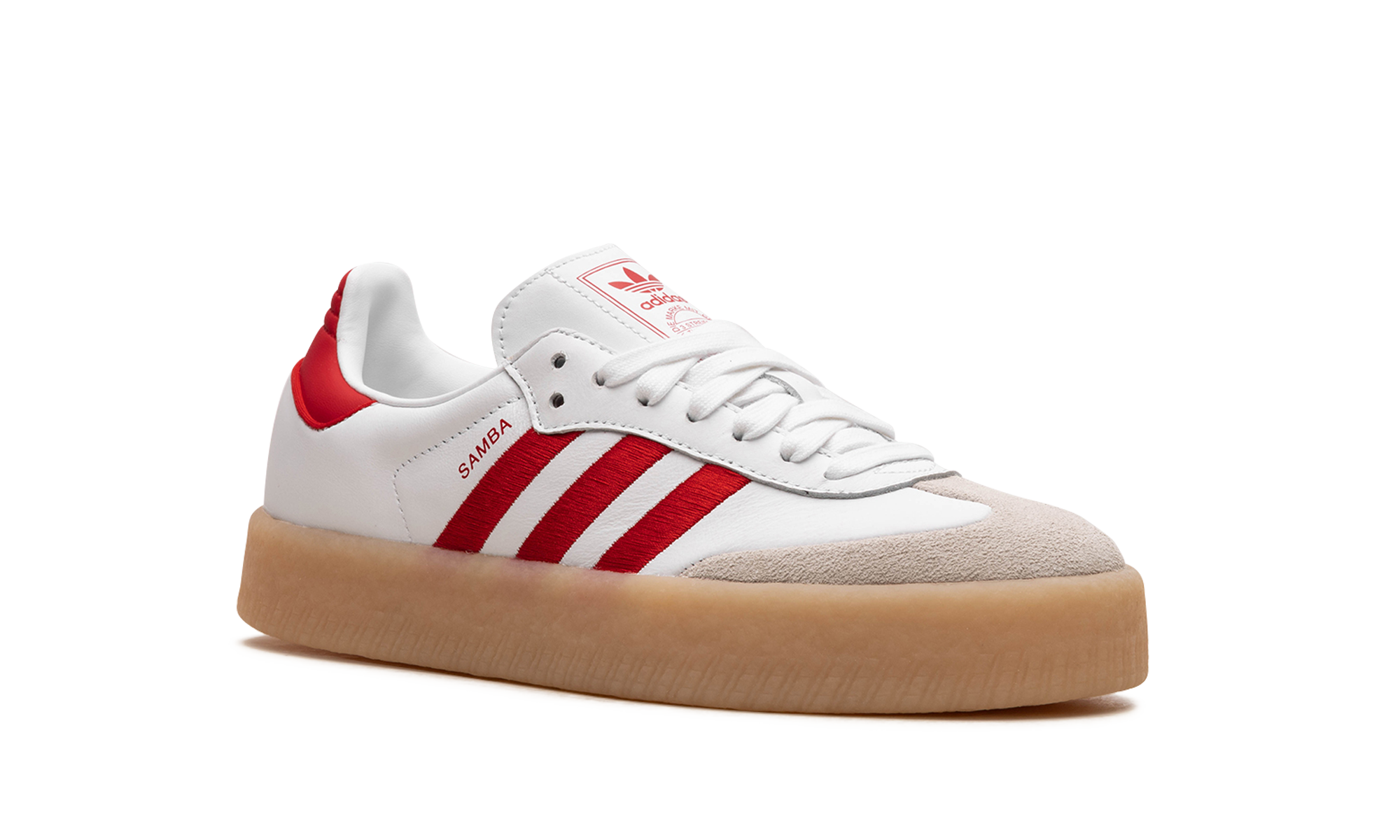Adidas Sambae White Better Scarlet Gum 2