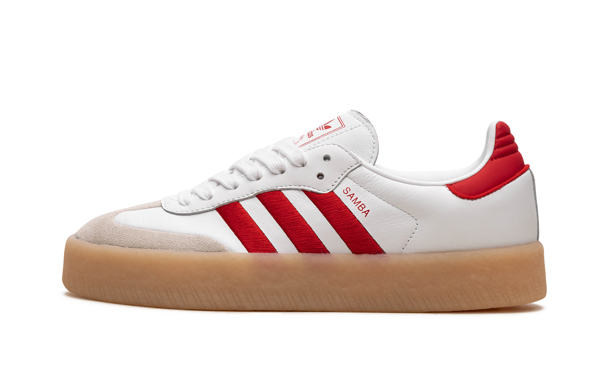 Adidas Sambae White Better Scarlet Gum 5