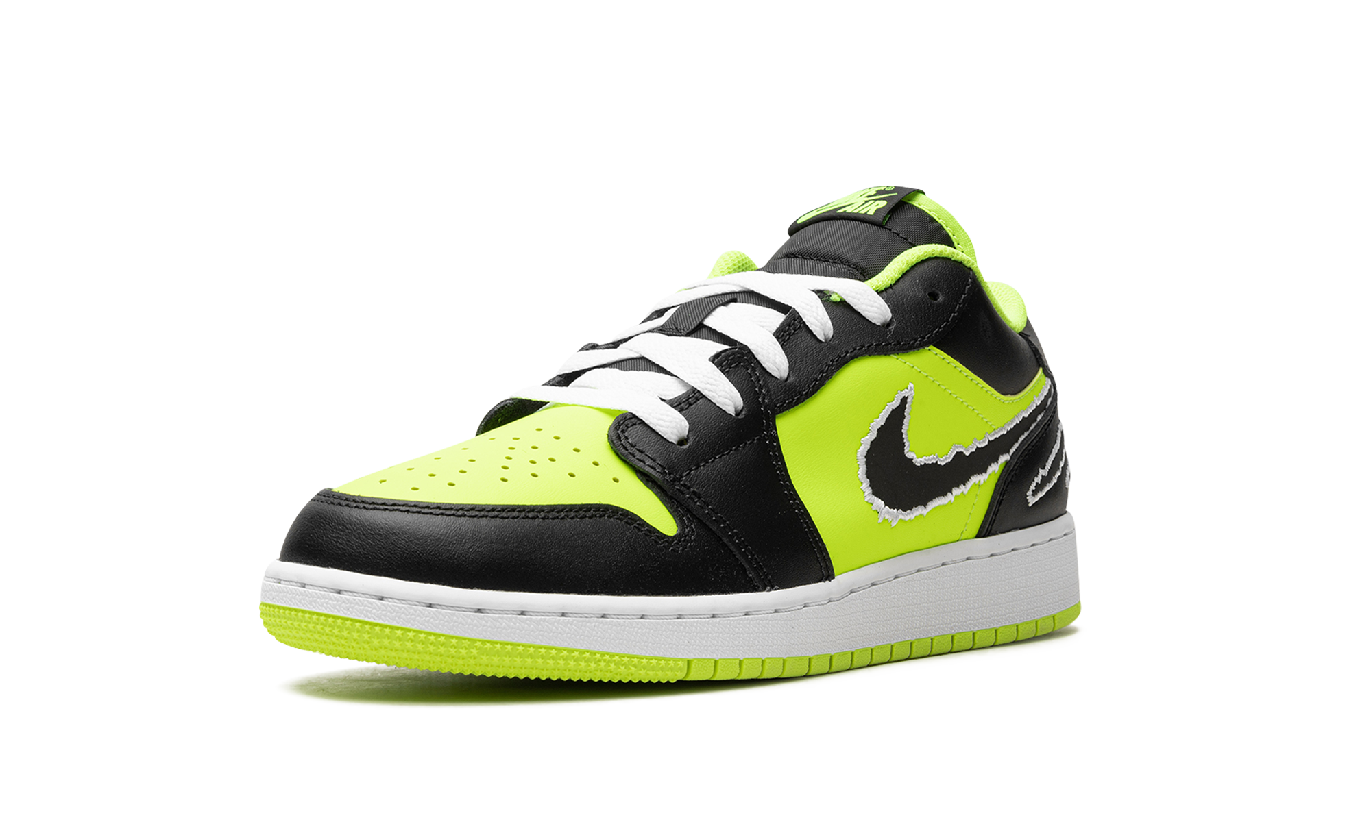 Air Jordan 1 Low SE Black Cat Volt (GS) 5