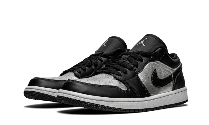Air Jordan 1 Low Se Black Metallic Silver