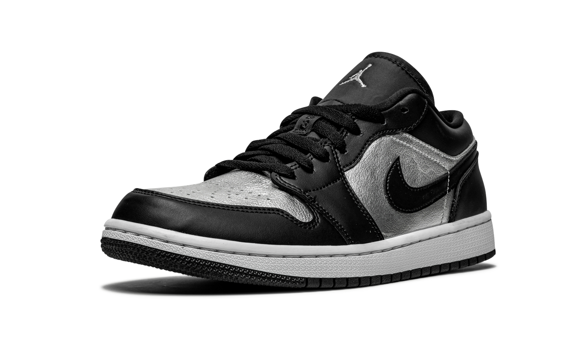 Air Jordan 1 Low Se Black Metallic Silver 4