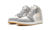 Air Jordan 1 Mid Beige Grey Suede (GS) 3