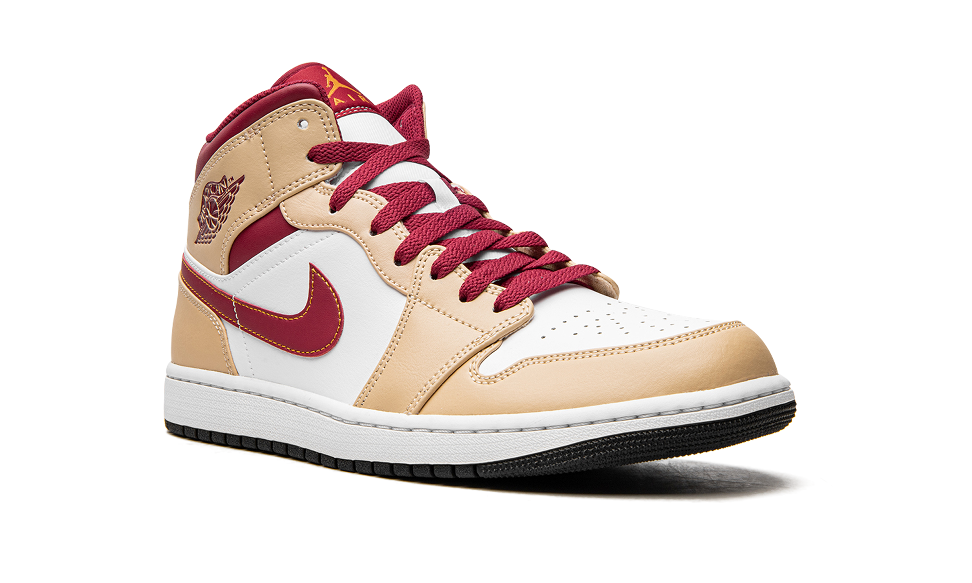 Air Jordan 1 Mid Beige White Red 8