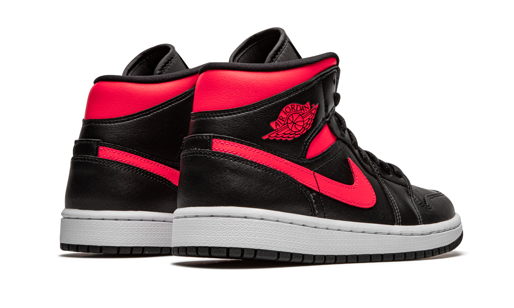 Air Jordan 1 Mid Black Siren Red 3
