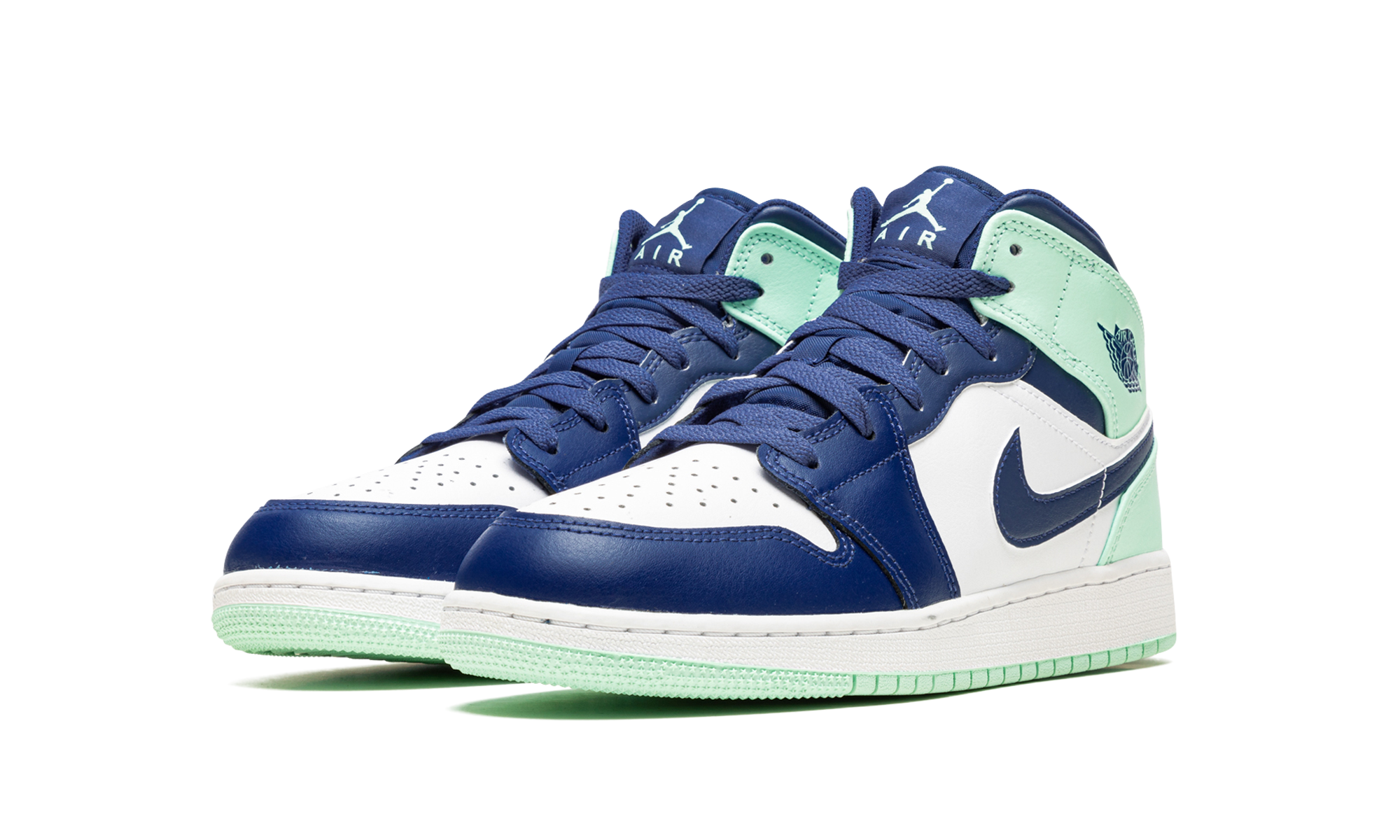Air Jordan 1 Mid Blue Mint (GS) 3
