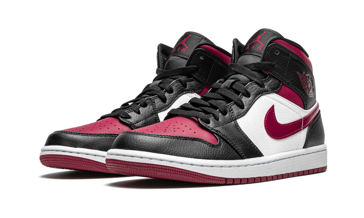 Air Jordan 1 Mid Bred Toe 3