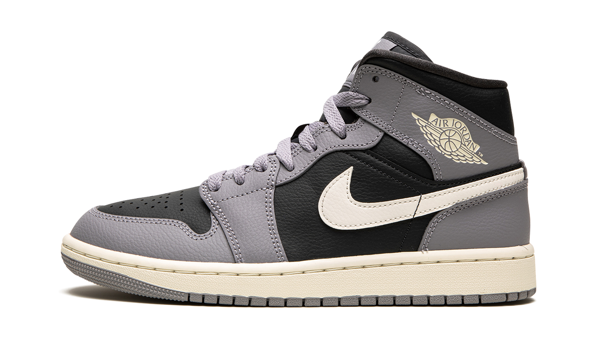 Air Jordan 1 Mid Cement Gray 4