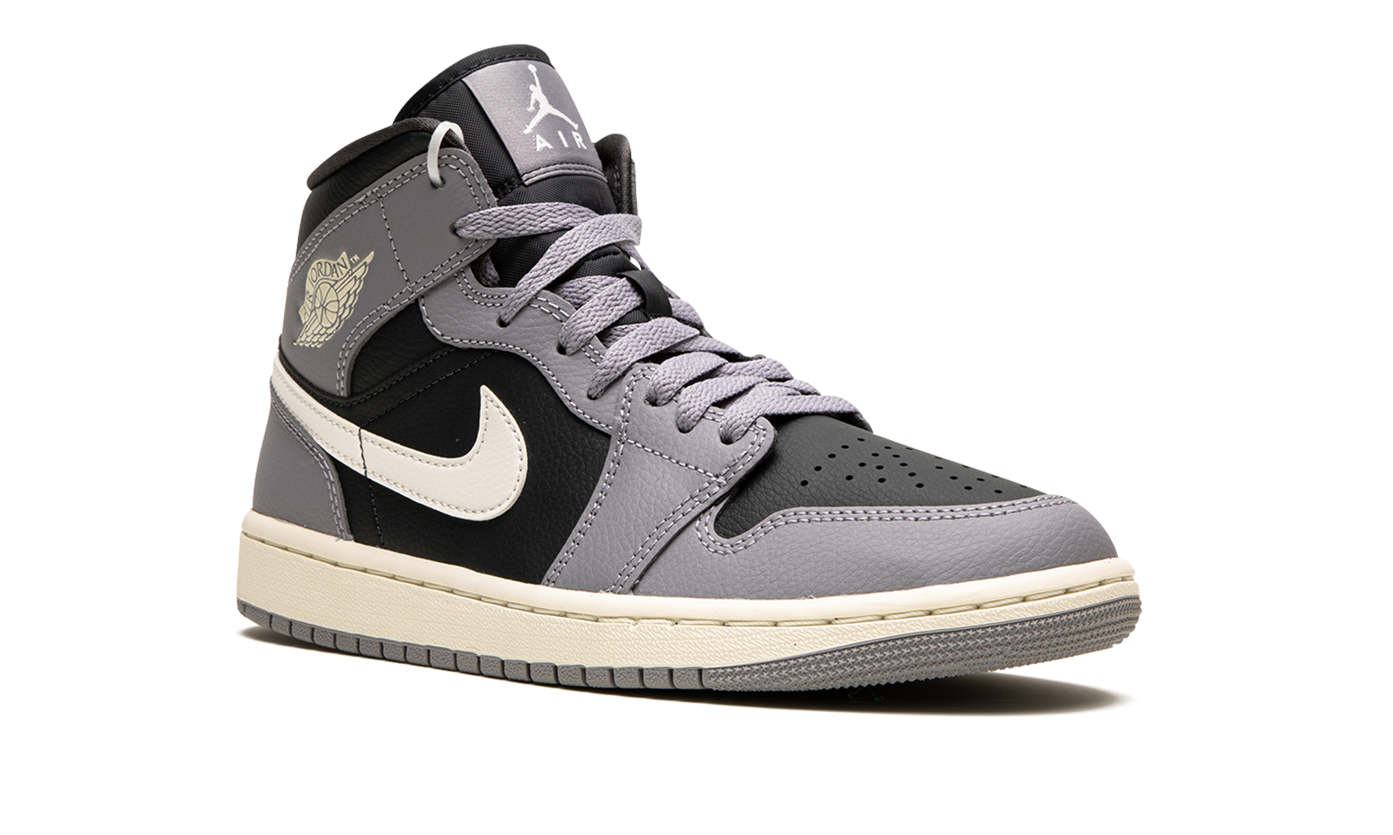 Air Jordan 1 Mid Cement Gray 5