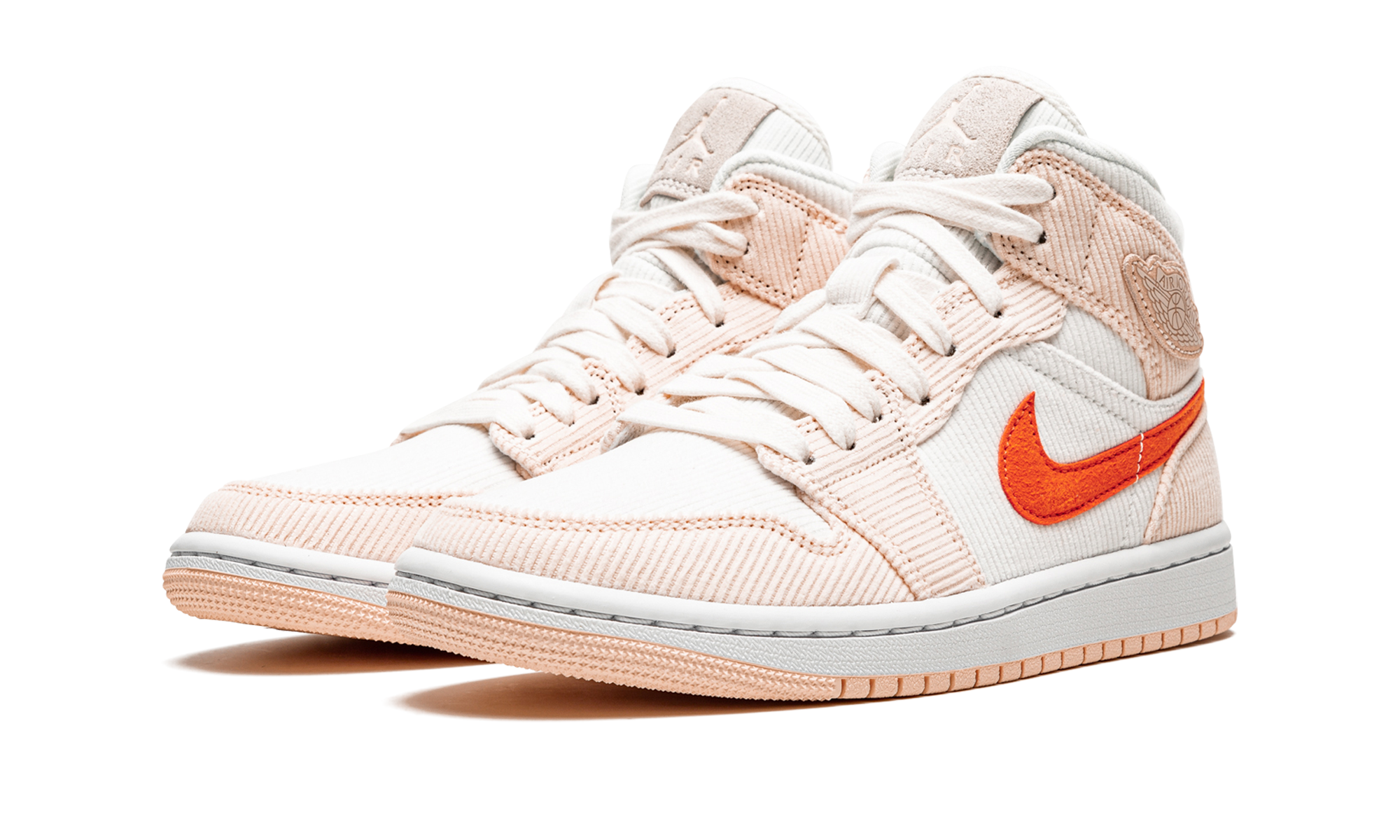 Air Jordan 1 Mid Corduroy Sail Rose 3